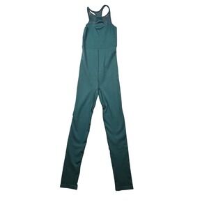 Free People Movement One Piece Jumpsuit Bodysuit Teal Mesh Cutout‎ XS S